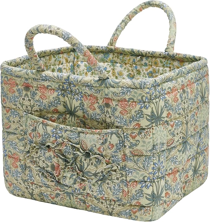 Quilted Fabric Storage Baskets