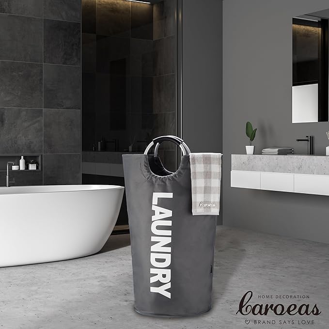 Caroeas 100L Laundry Basket, Large Laundry Hamper, Laundry Bag