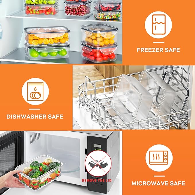 40 PCS Food Storage Containers