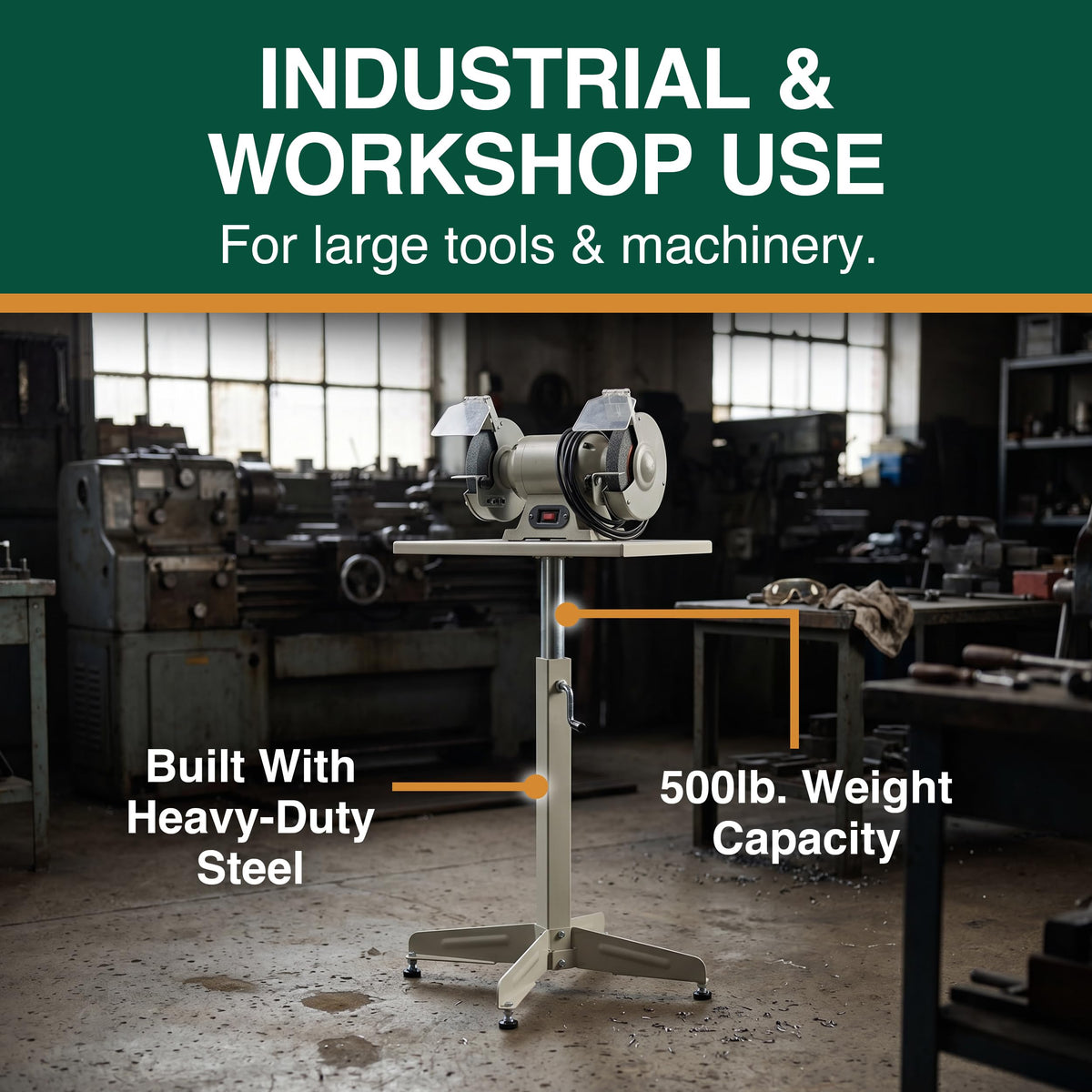 Tool Stand, Steel, 500 lb.