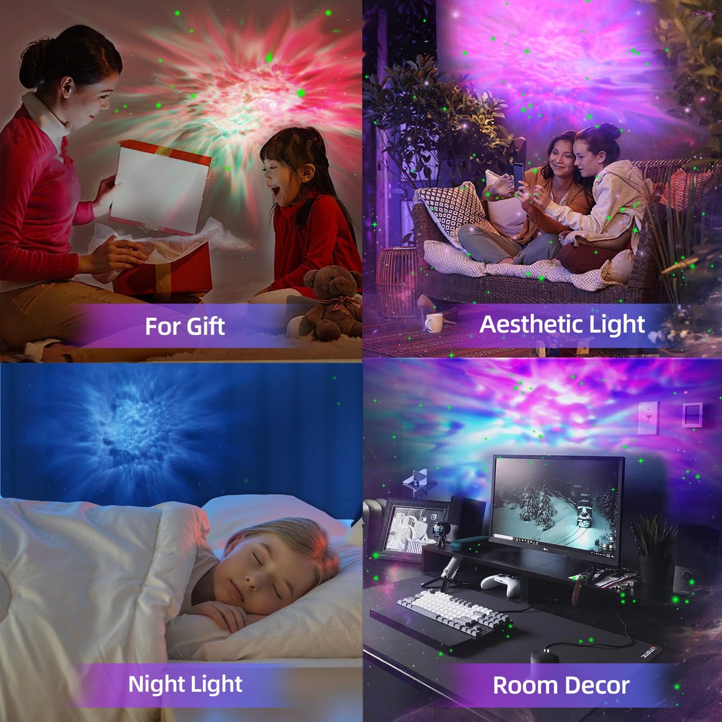Star Projector Night Lights,Tiktok Astronaut Nebula Galaxy Lights for Bedroom,Gaming Room Décor Aesthetic,Remote Control Timing and 360°Rotation Magnetic Head