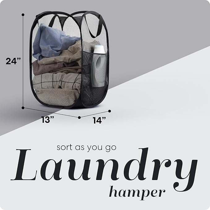 Handy Laundry Collapsible Mesh Pop Up Hamper