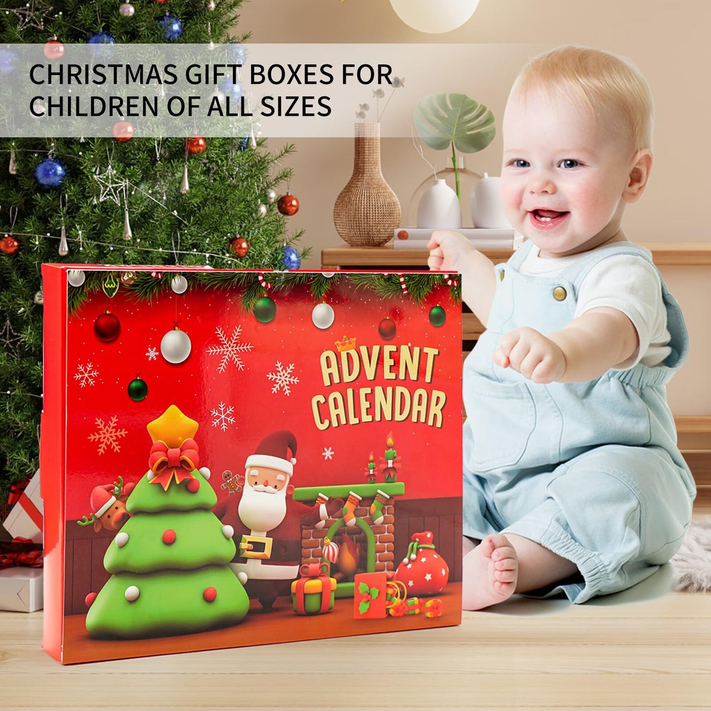 Christmas Advent Calendar, Christmas Gift 2025, Christmas Countdown Calendar Ornaments， 24 Piece Set Plush Christmas Ornaments， Angel Santa Claus Snowman Reindeer Mini Christmas Tree Ornaments