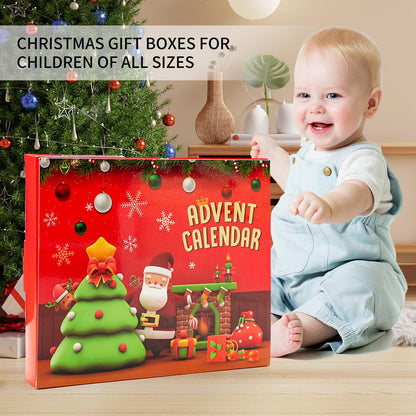 Christmas Advent Calendar, Christmas Gift 2025, Christmas Countdown Calendar Ornaments， 24 Piece Set Plush Christmas Ornaments， Angel Santa Claus Snowman Reindeer Mini Christmas Tree Ornaments