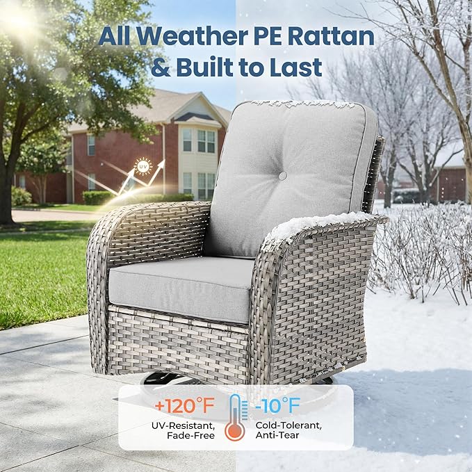 Weaxty Wicker Patio Furniture Set