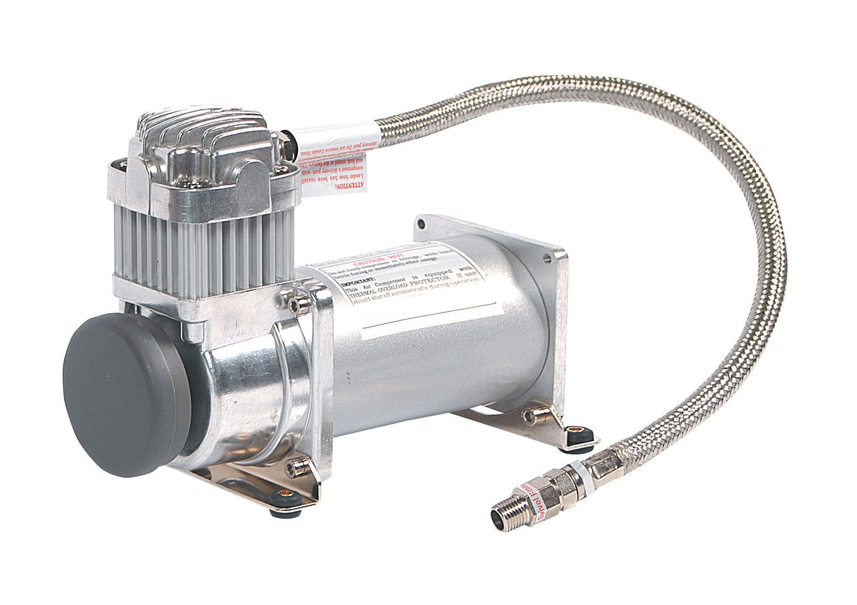 VIAIR 350C - Small Industrial Air Compressor for ‎Drilling, Air Brushing, Spraying, Nailing | 12V Continuous Duty Cycle Compressor, 150 PSI (Silver)