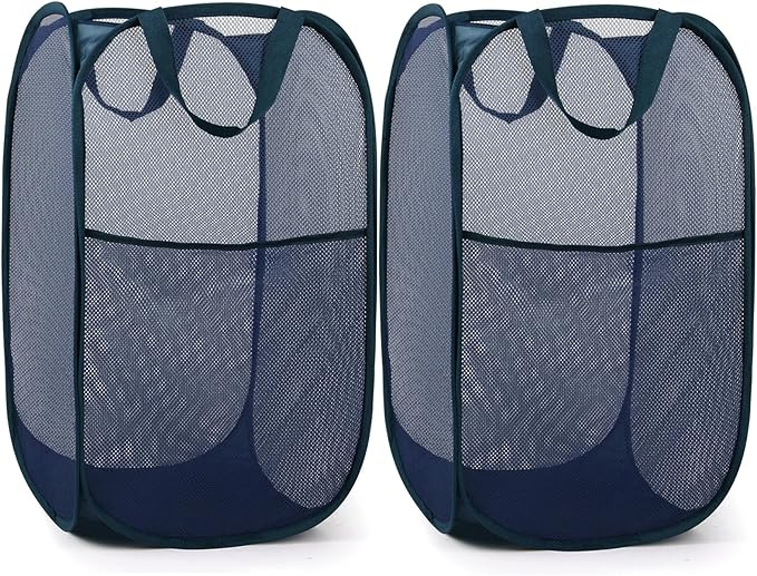 2 Pack Durable Collapsible Laundry Baskets