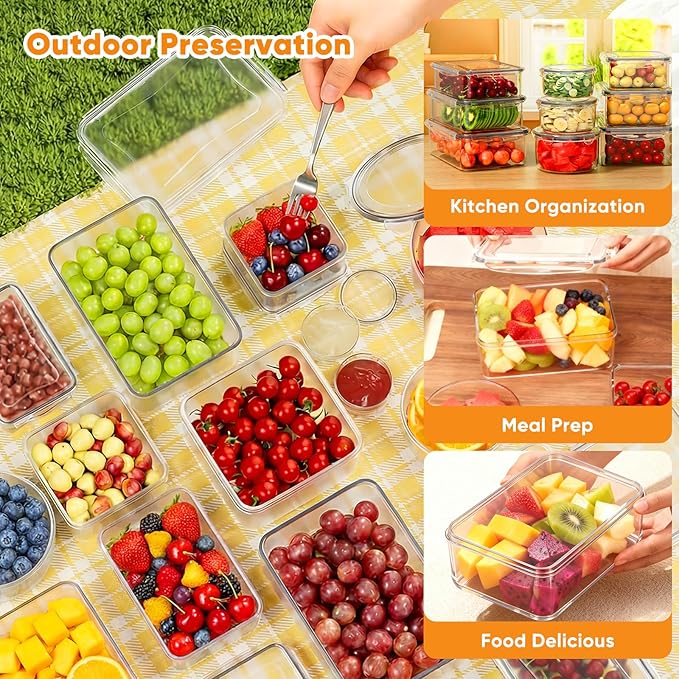 52 Pcs Food Storage Containers