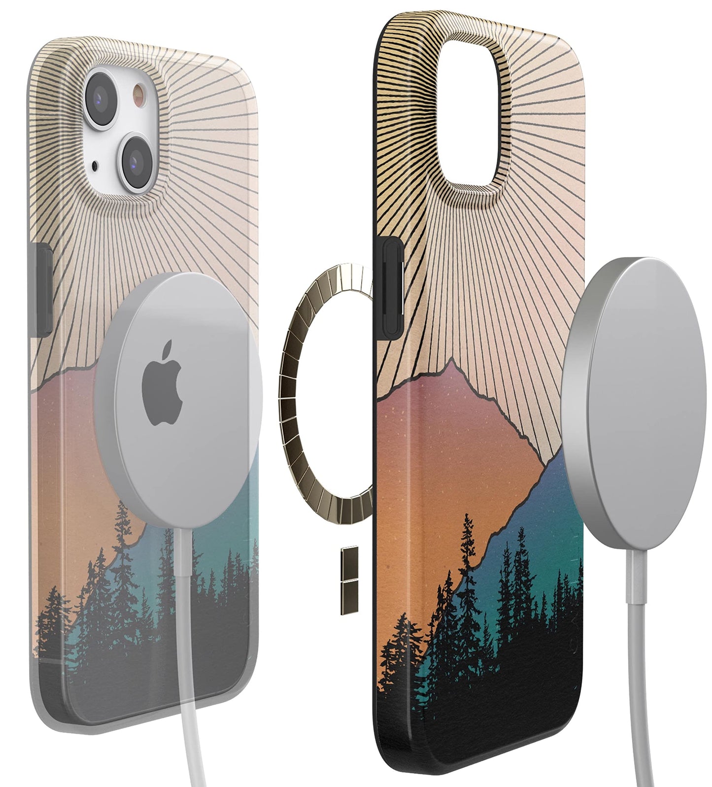Casely iPhone 13 Case | Fit Check | Neutral Checkerboard | Compatible with MagSafe | Classic Ultra Slim Design