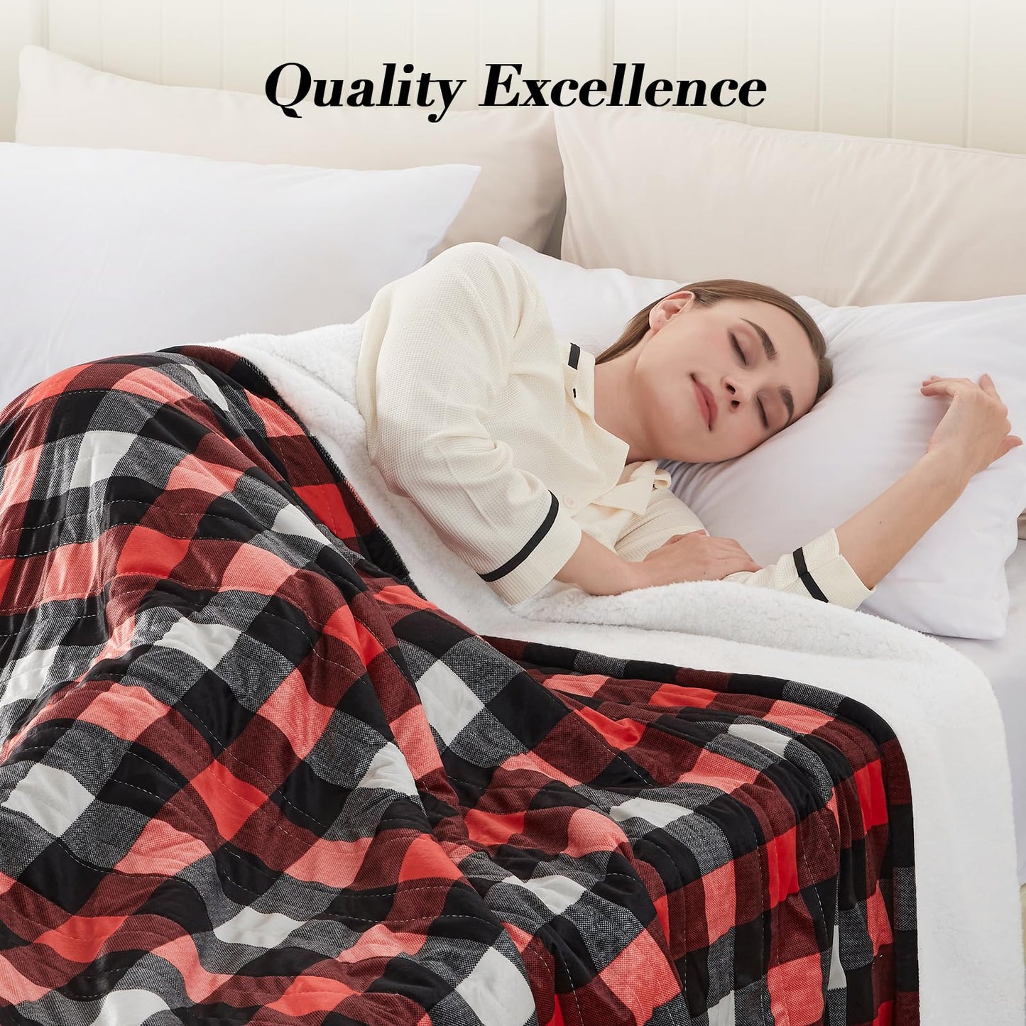Westinghouse Heated Throw Blanket, Flower Jacquard Electric Blanket Throw with 6 Heating Levels and 2-10 Hours Auto-Off, Flannel to Sherpa Super Cozy Heated Blanket, Machine Washable (50" x 60" Beige)