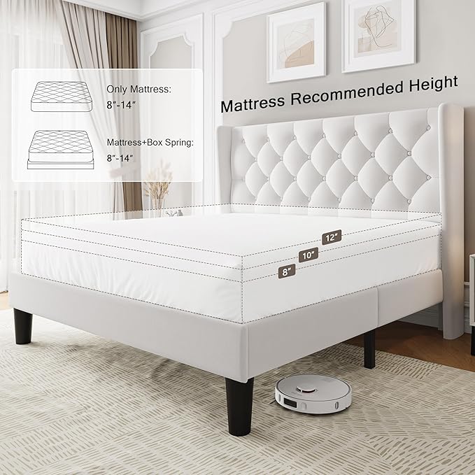 Einhomn Queen Size Platform Bed Frame
