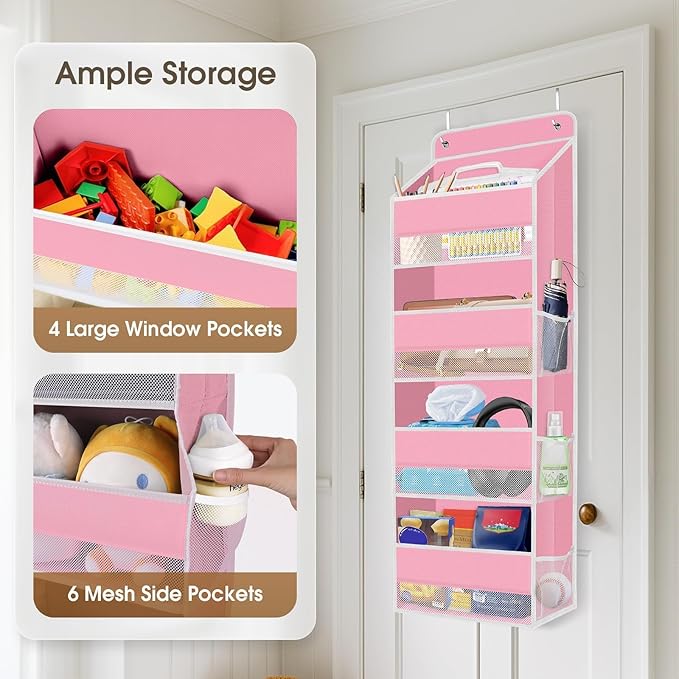 2 Pack Over The Door Organizer Hanging Storage Organizers