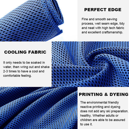 immoono Pack of 20 Cooling Towel 40x12'' Ice Towel for Neck and Face Microfiber Chilly with Bag Breathable Yoga Gym Stay Cool Towels Sweat Rag for Workout Running Camping Pilates Beach, Dark Blue