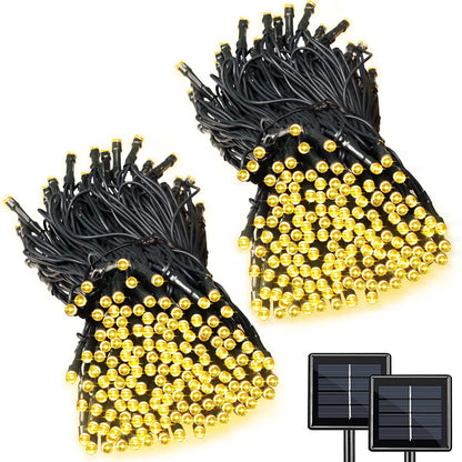LALAPAO 2 Pack Super-Long Solar String Lights Total 170Ft 480 LED 8 Modes Solar Powered Outdoor Waterproof Christmas Fairy Lights for Xmas Tree Garden Lawn Home Wedding Party Decor(Warm White)