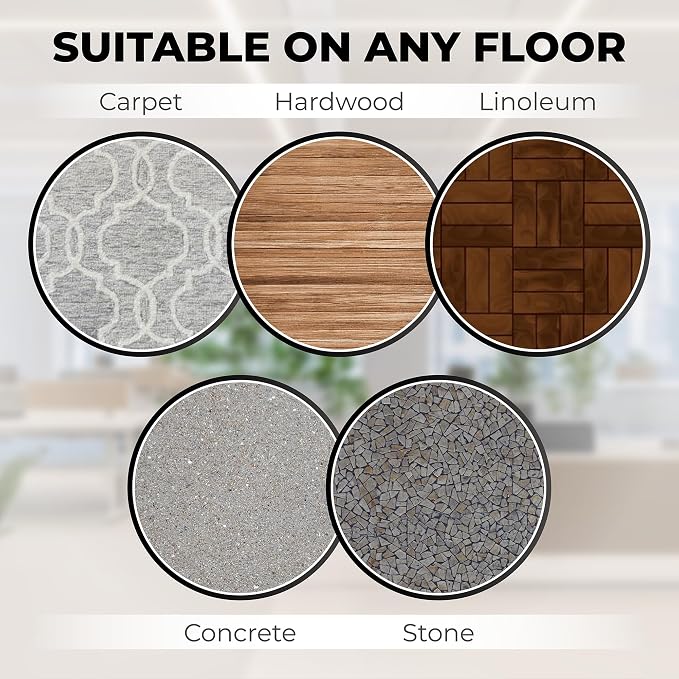 Door Stoppers for Bottom of Door Premium Floor Rubber Door Stop Wedge Made in USA Heavy Duty Honeycomb Design for Carpet, Tile, Ideal for Home, School, Commercial,Black 3 Pack