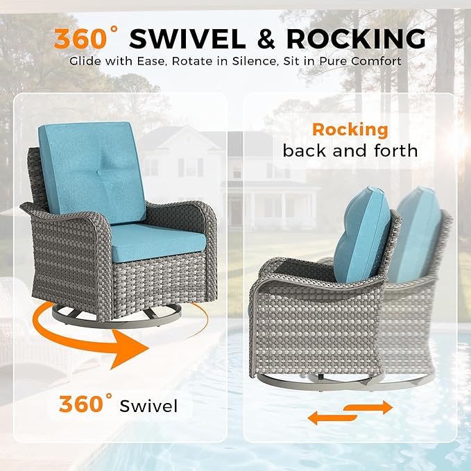 14-Seat Outdoor Wicker Patio Furniture Set