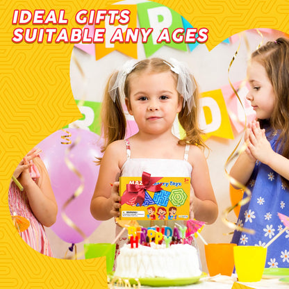 Squishy Toys Sensory Fidget Toys for Kids: 4 Pack Maze Sensory Toys for Autism - Fidget Toys with Filled Goo for Calming Down Classroom Travel