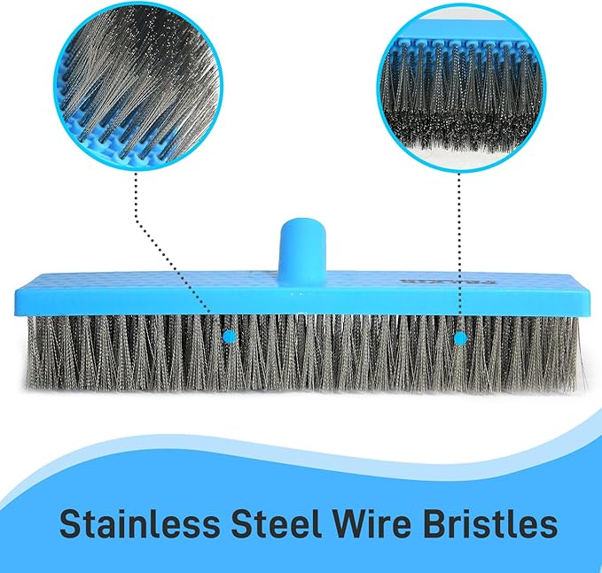 Stainless Steel Wire Broom Deck Scrubber Brush