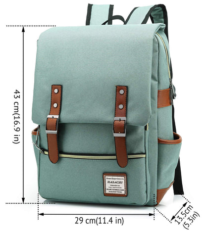 HASAGEI Backpack Vintage Unisex Rucksack Daypack Casual School Travel Laptop Tablet Bags