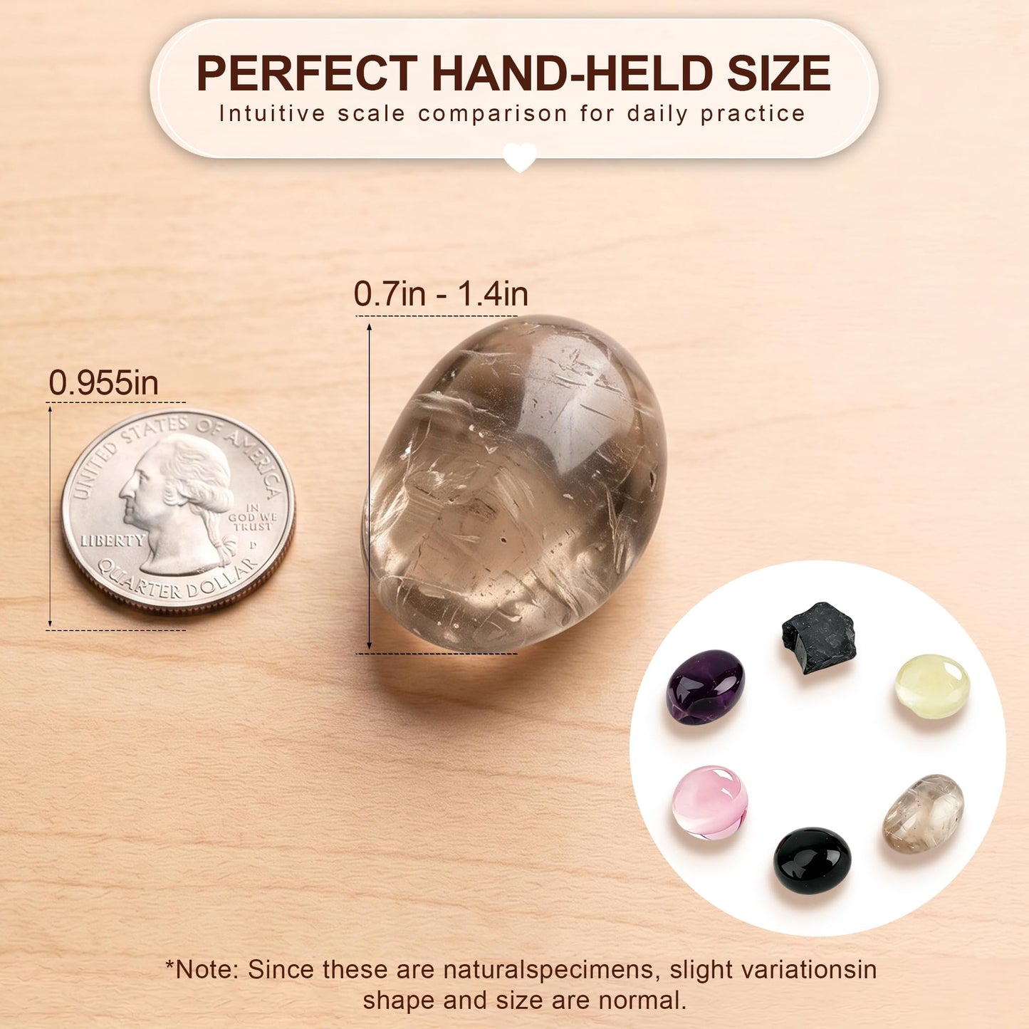House Protection Crystal Set - 6 Healing Stones for Negative Energy Removal, EMF Cleansing & Spiritual Blessing - New Home Gift with Blessing Card & Gift Box