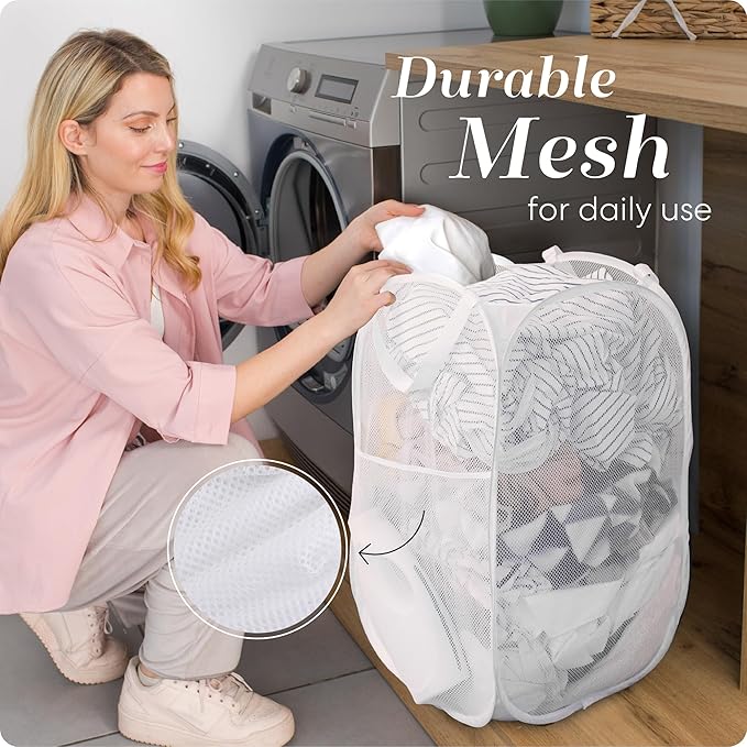 Handy Laundry Collapsible Mesh Pop Up Hamper