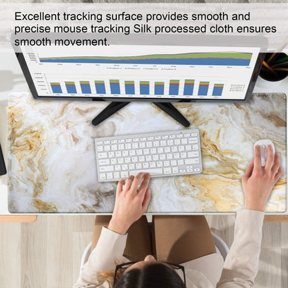 XXL Gaming Mouse Mat,Jahosin Extended Mouse Pad Stitched Edges 2MM Non-Slip Rubber Base 90x40cm Desk Pad for Gaming/Office/Bussiness (90x40 marbleuk)