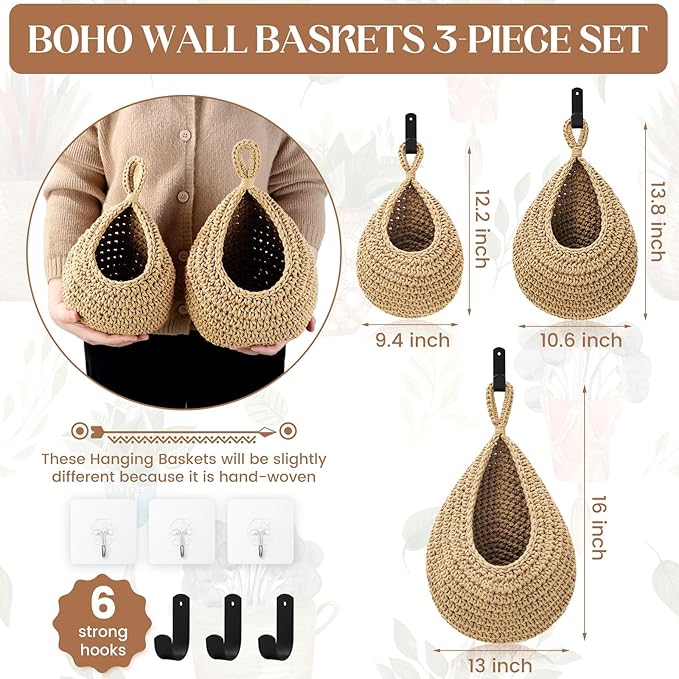 Wall Hanging Baskets for Organizing