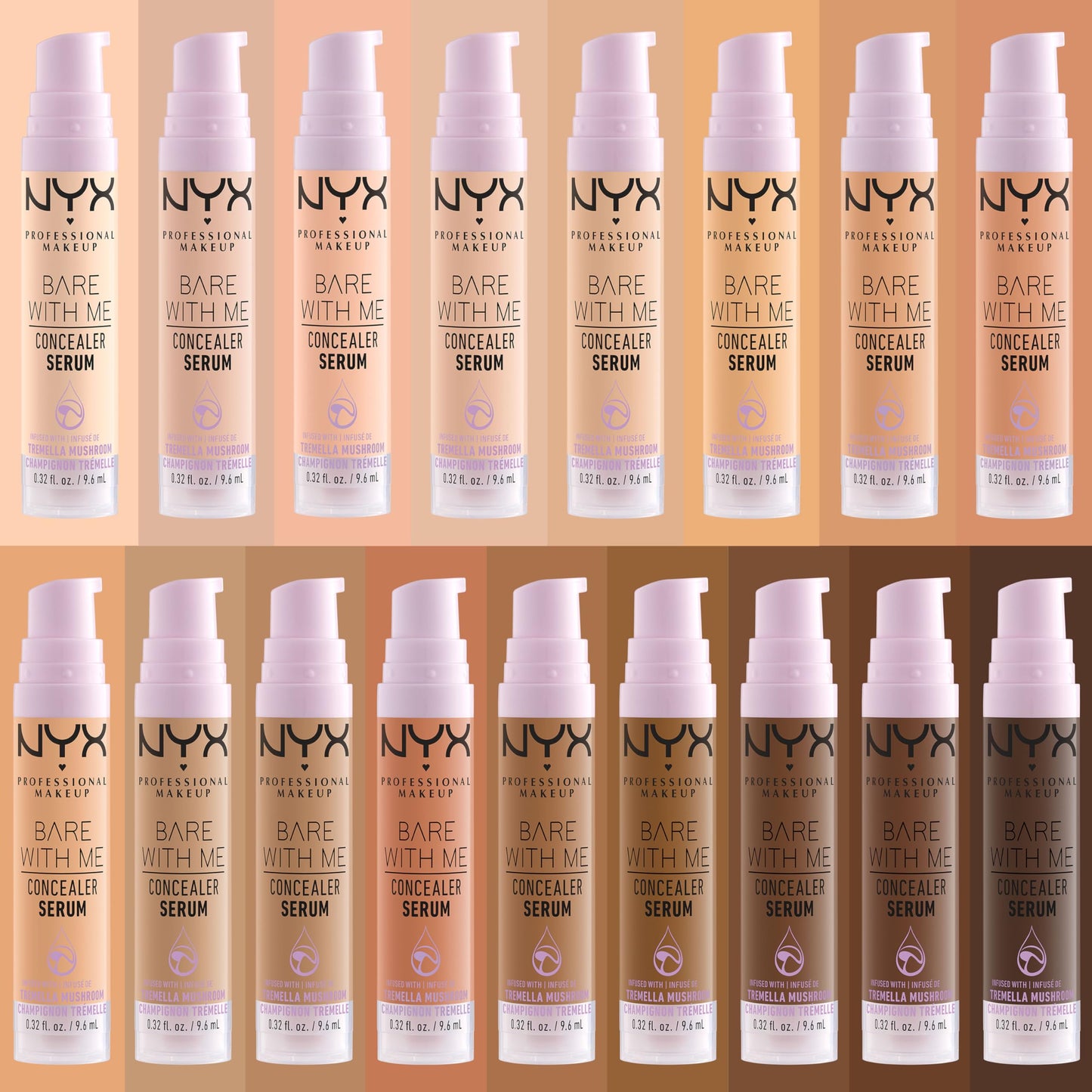NYX PROFESSIONAL MAKEUP Bare With Me Concealer Serum, Concealer Makeup For Up To 24Hr Hydration - Beige