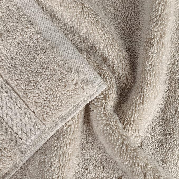 SUPERIOR Egyptian Cotton Pile 8 Piece Towel Set, Includes 2 Bath, 2 Hand