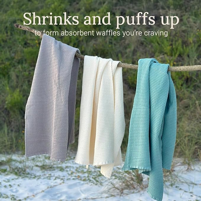 GILDEN TREE Waffle Bath Sheet Large Bath Towels Quick Dry Thin Body Towels