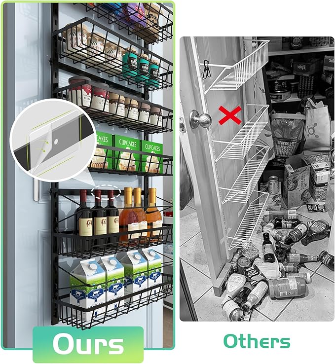 10-Tier Over The Door Pantry Organizer, Pantry Organization and Storage