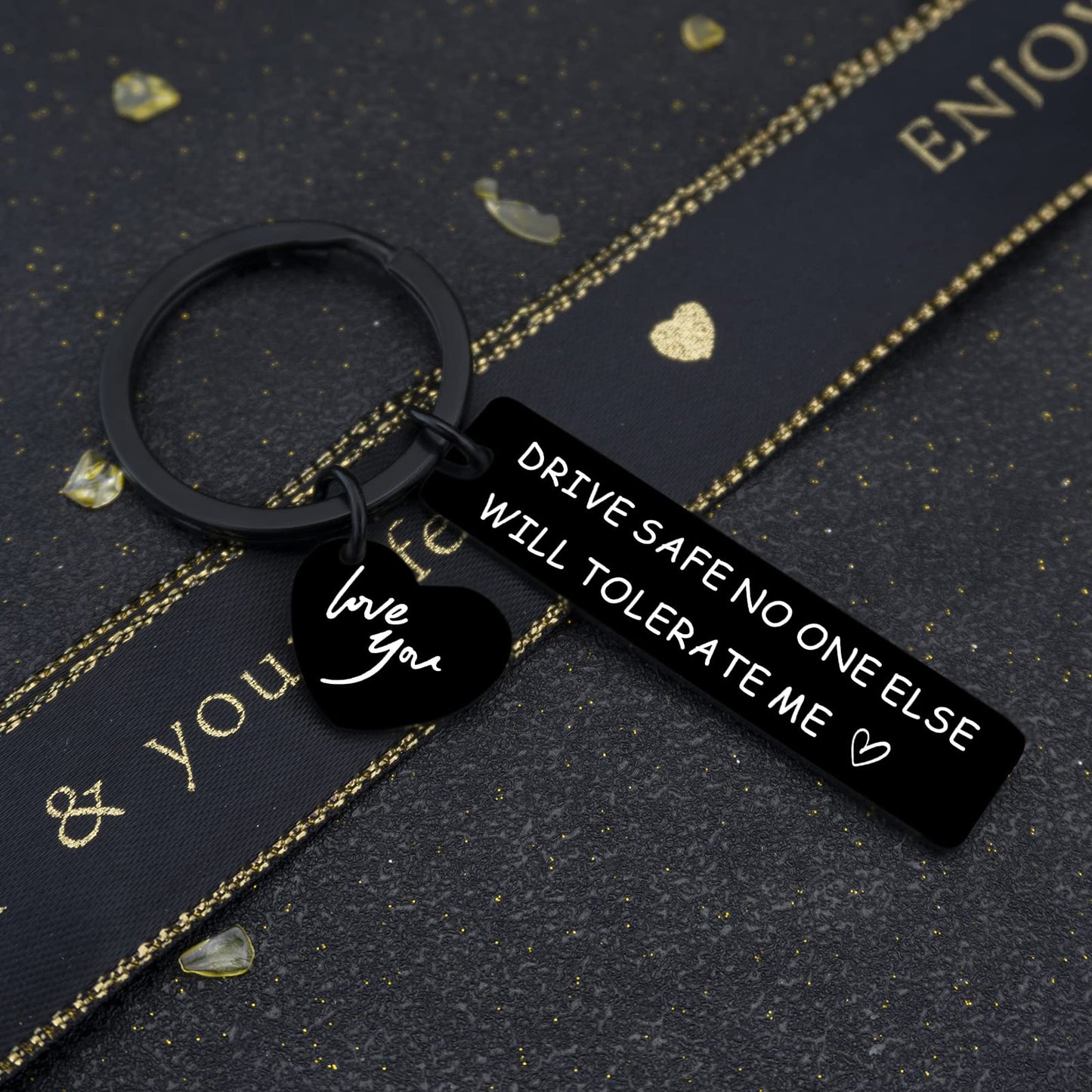 Mens Fathers Day Dad Gifts for Him Naughty Birthday Bf Gifts Anniversary Keychain for Men Sweetest Day for Him Husband Boy Friend Drive Safe Couples from Girlfriend Wife Gift Her Fiance Christmas