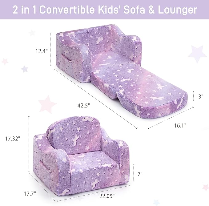 aodisman Thick Comfy Toddler Chair and Couch
