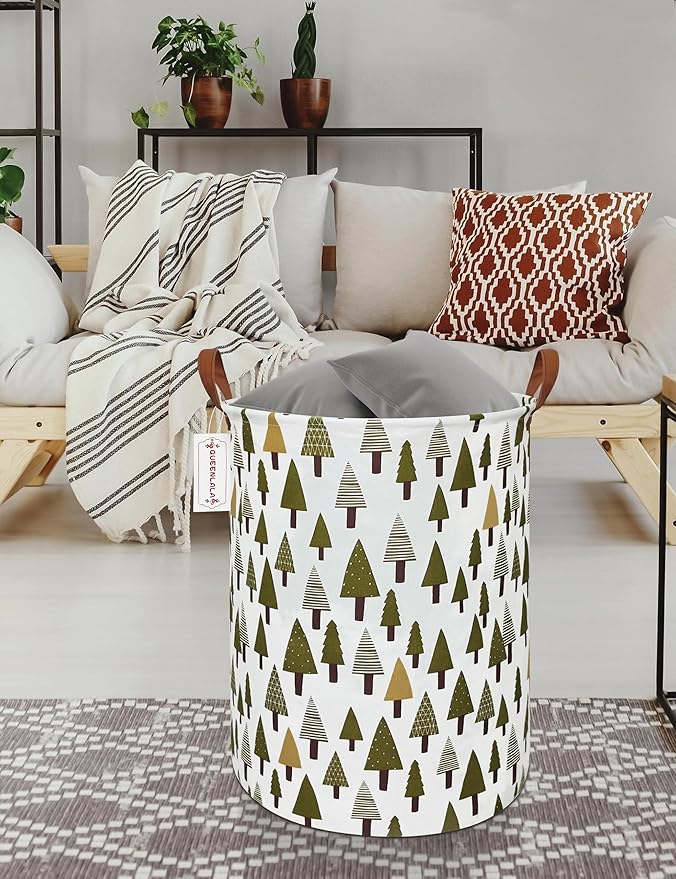 QUEENLALA Large Storage Basket, Laundry Hamper/Bathroom/Home Decor/Collapsible