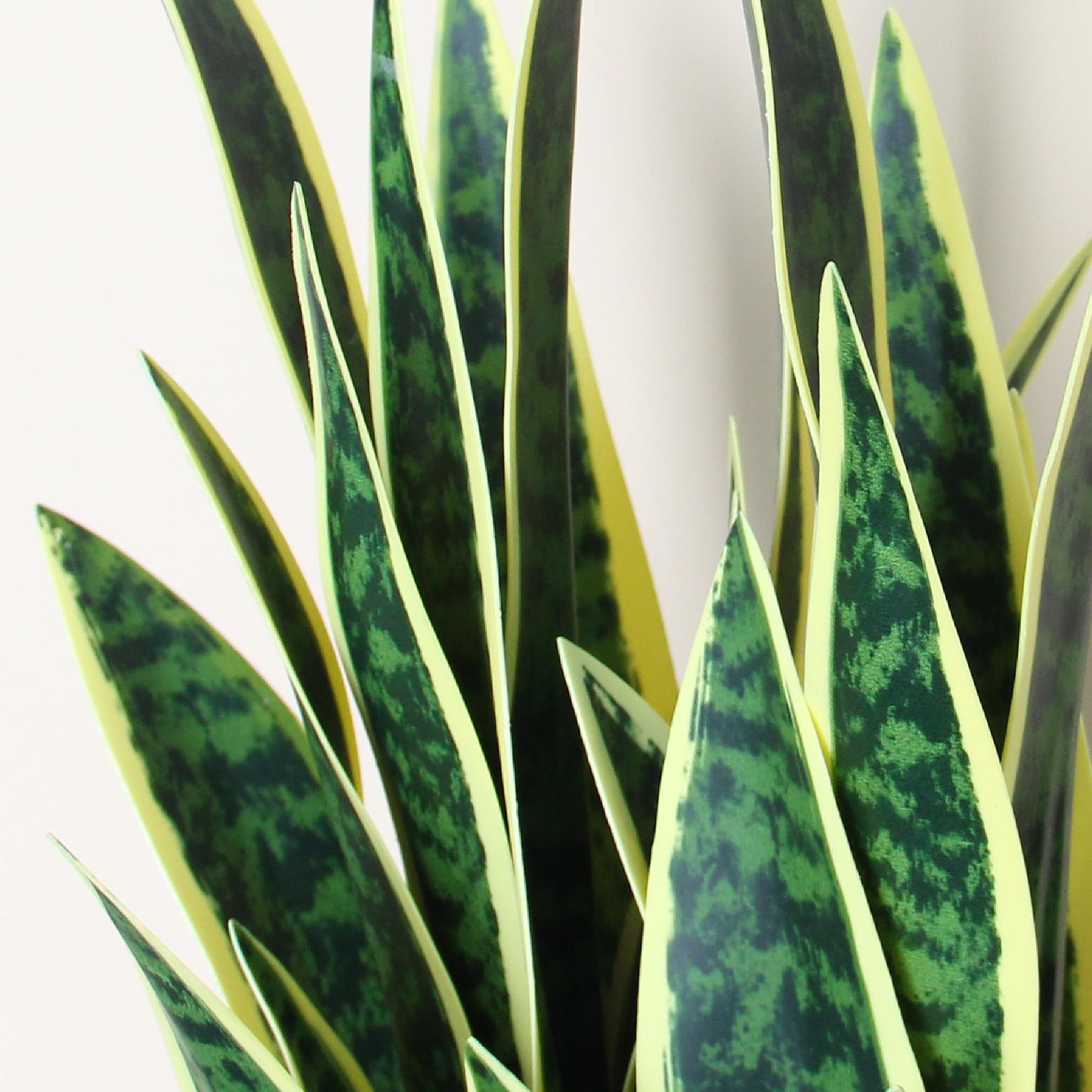 KOL 3ft Artificial Snake Plant, Fake Sansevieria Potted Floor Plants, Lifelike Faux Leaves, Indoor Home Office Room Decoration, Mother-in-Law Tongue, 35in, Yellow