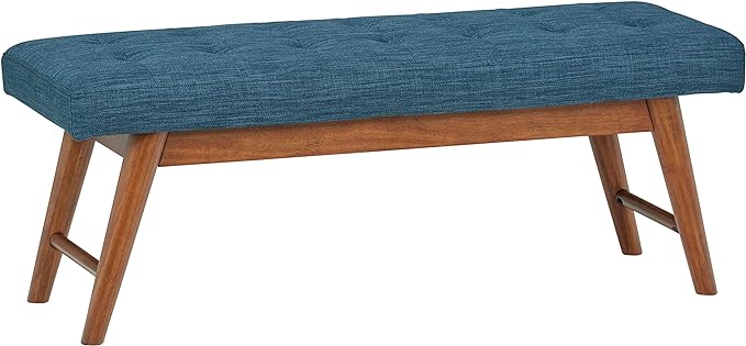 Amazon Basics Modern Haraden Upholstered Button-Tufted Bench