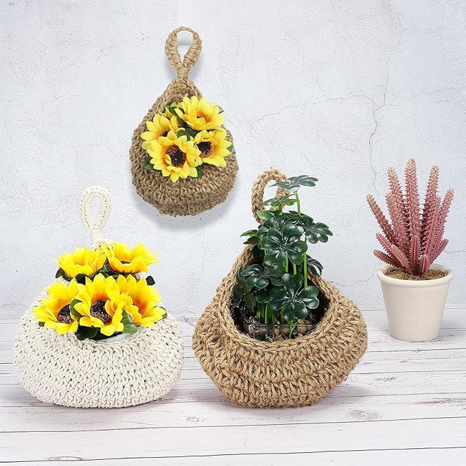 PATIKIL Hanging Fruit Baskets for Kitchen, Mini Size Teardrop Home Decor