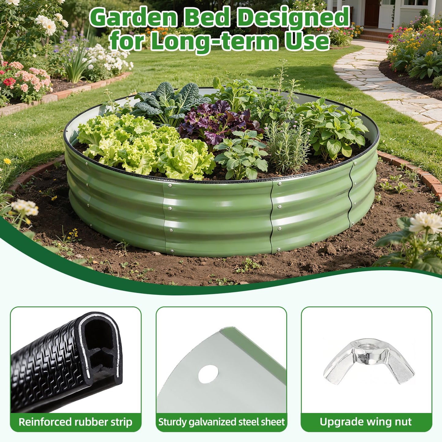 VIREO GARDEN Galvanized Raised Garden Bed with Cover | 4x4x1FT Metal Planter Box Outdoor with Greenhouse PE Cover for Winter & Mesh cover for Summer | 3-in-1 Raised Bed with Windows for Easy Gardening