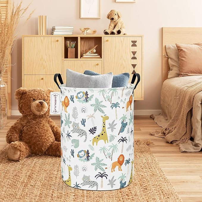 QUEENLALA Large Storage Basket, Laundry Hamper/Bathroom/Home Decor/Collapsible