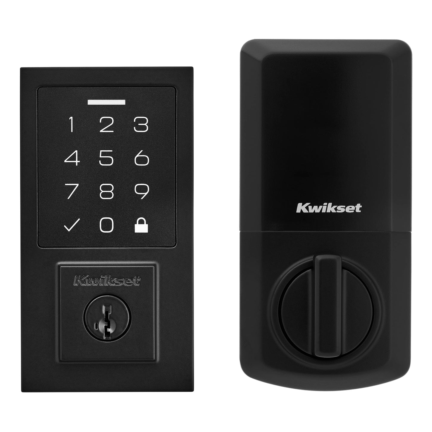 Kwikset SmartCode 270 Keyless Entry Electronic Touchpad Deadbolt Door Lock with Auto-Lock, Custom User Codes, Advanced Security in Satin Nickel Traditional