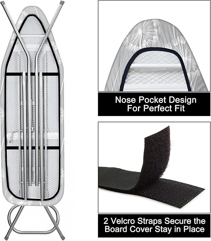 Quick Install Ironing Board Cover 17" x 55" Ironing Board Cover
