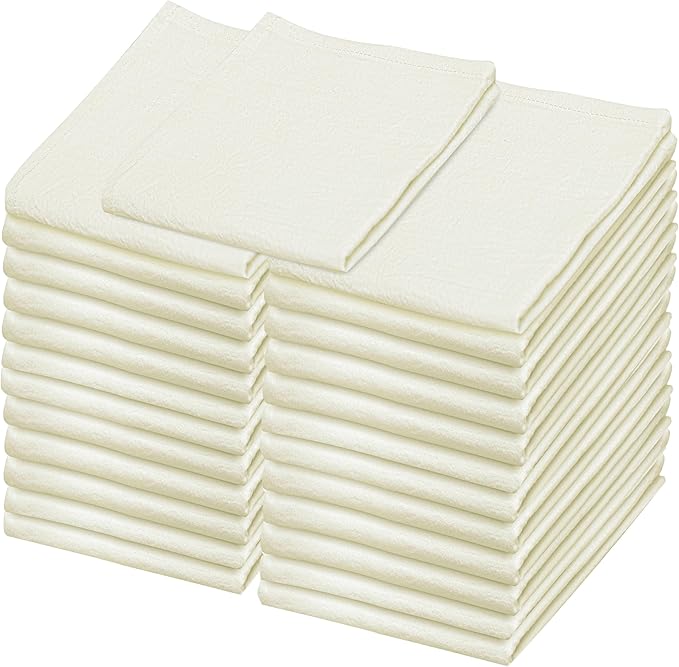 Flour Sack Towels – 24 Pack Cotton Kitchen Dish Towel, Tea Towels
