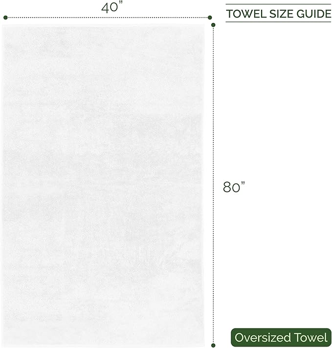 Elegant Comfort Three Line Popcorn Extra Large Luxury Bath Towel