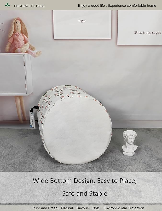 Round waterproof laundry basket, foldable storage basket, laundry Hampers