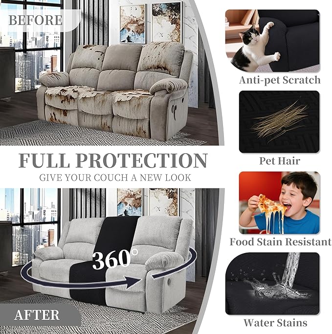 100% Waterproof Sectional Recliner Couch Covers