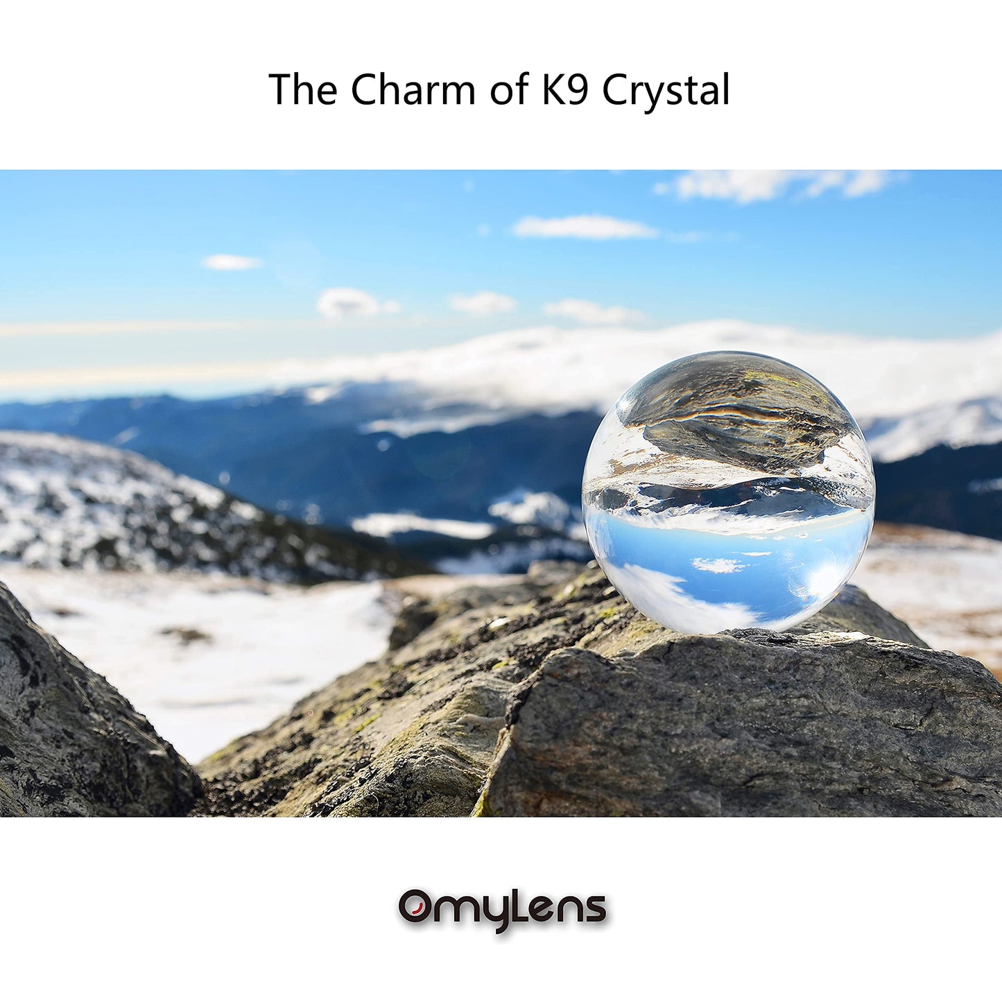 Omylens Lens Ball (80mm), K9 Crystal Ball with Stand and Silk Bag, for Photography Accessories and Props, Heal Magic Ball and Decorative(8cm/3.15″ Set Clear Crystal Ball)