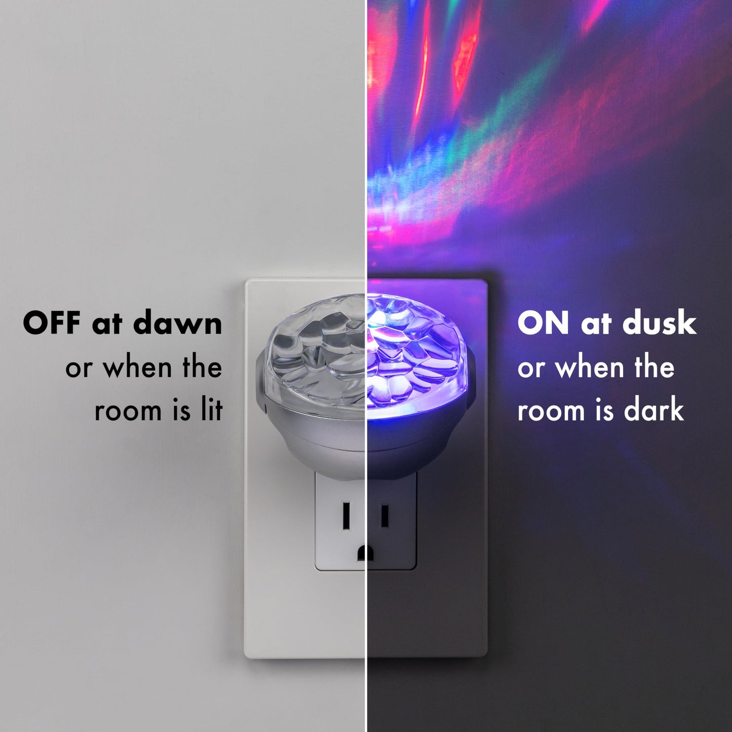 Energizer Night Light, Color Changing, Nightlight for Bedroom, Bathroom, Nursery, Hallway, Kitchen,White Base, 81567