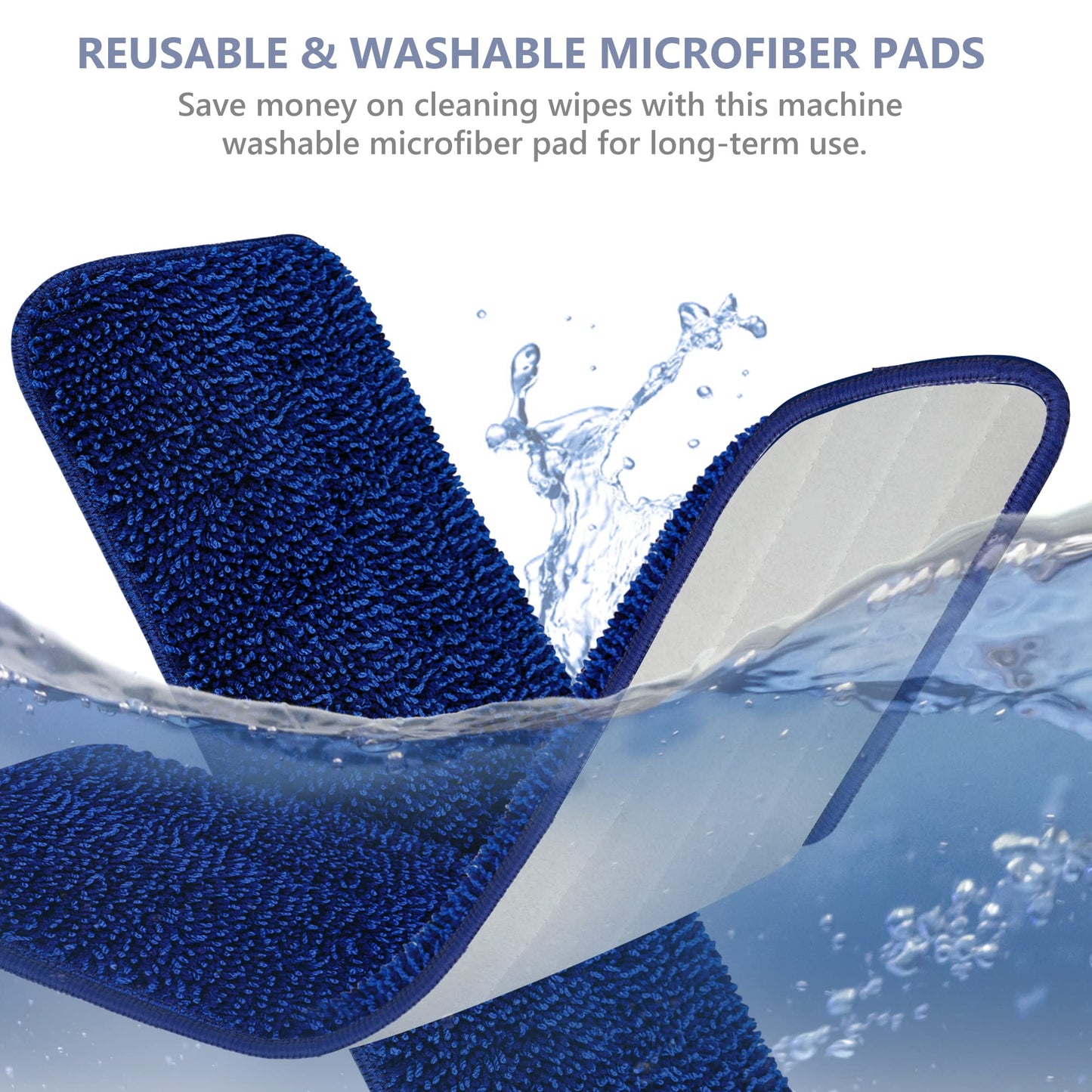 Spray Mop for Cleaning Floors Microfiber Floor Mop Wet Dust Flat Mop with 5 Washable Pads and Refillable Bottle for Home Kitchen Wood Laminate Vinyl Ceramic Hardwood Tiles
