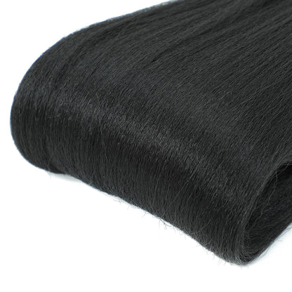 Xusuperb 30 inch Pre Stretched Braiding Hair Extensions 1B Black for Box Braids 6 Packs Long Knotless Kanekalon Synthetic Hair for Braiding Itch Free Hot Water Setting Soft Yaki Texture EZ Braids(1B)