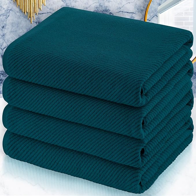 VOOVA & MOVAS Bath Towels Set of 4, Large 30" x 56"